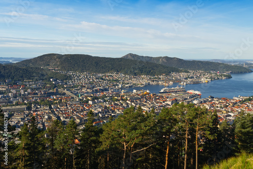 Panoramablick über Bergen - Norwegen