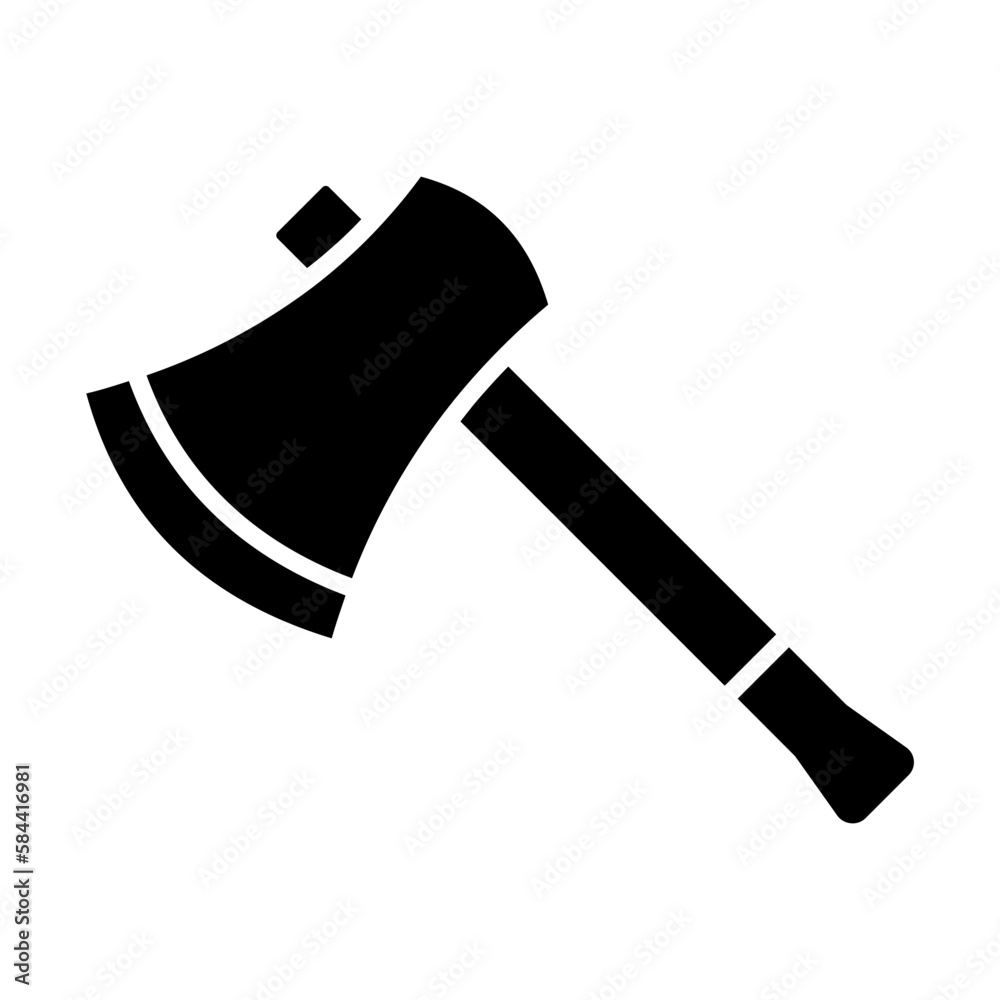 Axe Glyph Icon Axe Glyph Icon