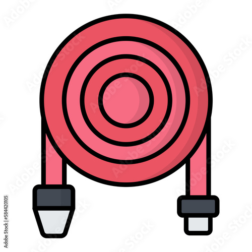 Pipe Line Color Icon