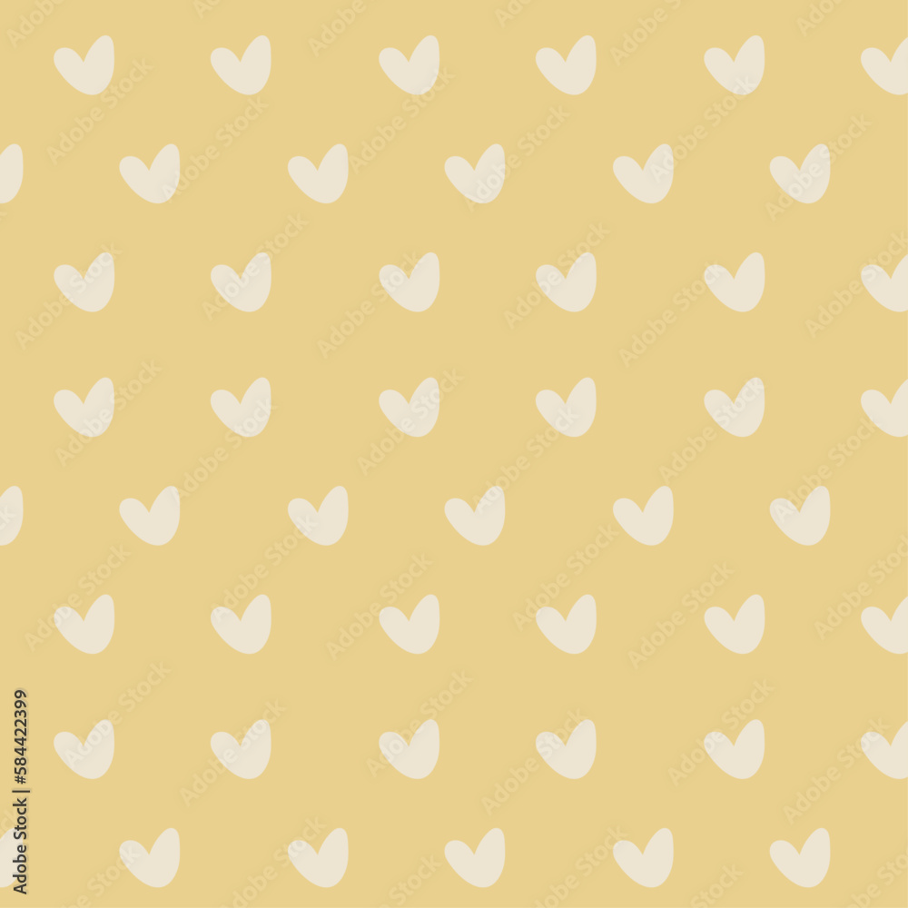 Simple romantic vector seamless pattern with white hearts. Simple romantic vector seamless pattern with white hearts.