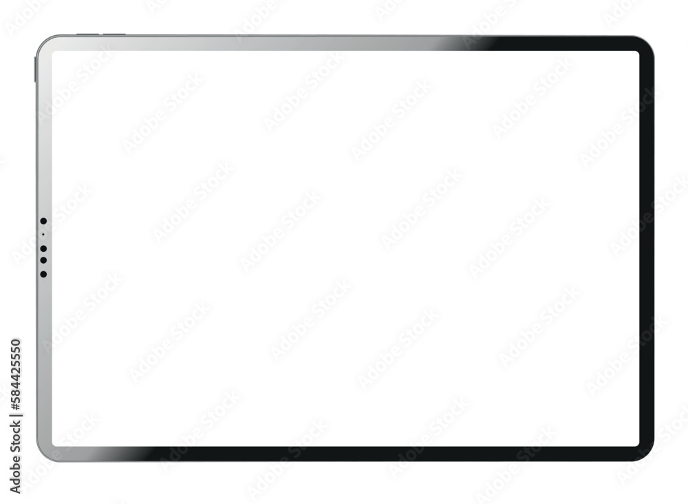a modern ipade tablet drawn vector a modern ipade tablet drawn vector
