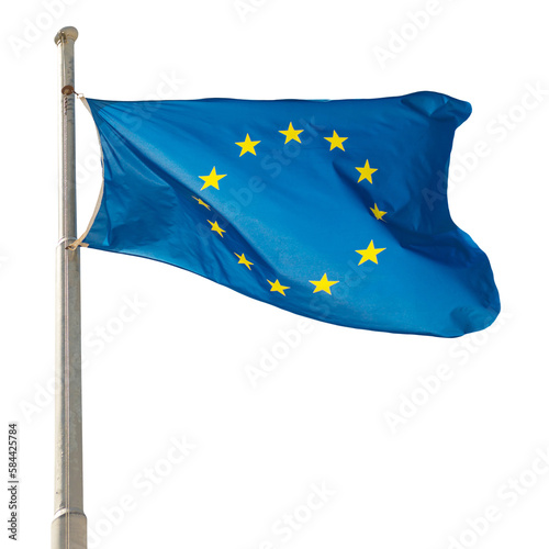 Europian Union EU Europe flag in PNG isolated on transparent background