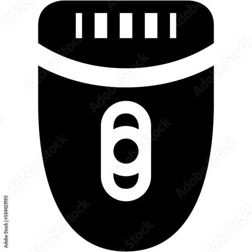 Depilation Machine. Epilator Glyph Icon