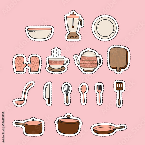Kitchen Doodle Sticker