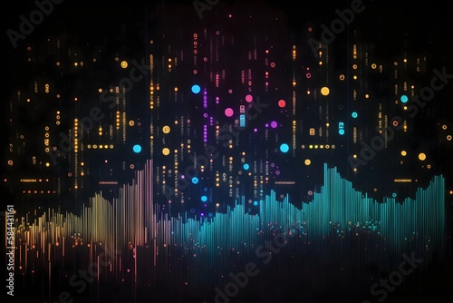 music background with lights