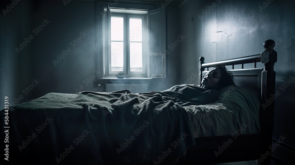 Gripping Portrayal of Sleep Paralysis Victim's Torment Fox Artwork