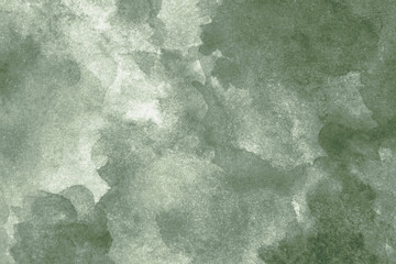 Pale gray blue green abstract watercolor drawing. Sage green color. Art background for design. Water. Grunge. Blot, Stein, daub.