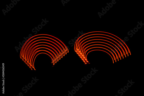 Hintergrundbild abstrakter Bildschirmschoner Heizer illustration der wärmezufuhr als Hintergrund Bogenform  photo