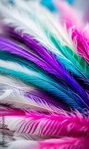 feather. created with generative AI technology