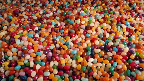 Jelly Beans Pile Tracking Shot photo