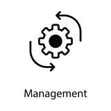 Management icon. Suitable for Web Page, Mobile App, UI, UX and GUI design.