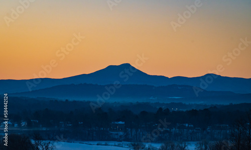 Camel's Hump Mountain before sunrise 
