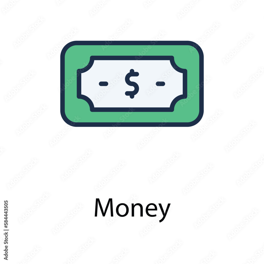 Money icon. Suitable for Web Page, Mobile App, UI, UX and GUI design. Money icon. Suitable for Web Page, Mobile App, UI, UX and GUI design.