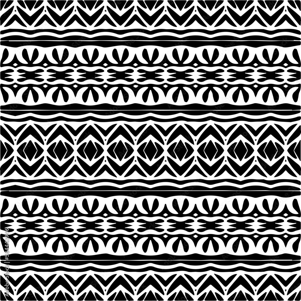 Vector geometric seamless pattern. Ornamental background with abstract shapes. Black and white texture. Abstract ornament background. Dark repeat design for decor, fabric, cloth.Abstraction art. Vector geometric seamless pattern. Ornamental background with abstract shapes. Black and white texture. Abstract ornament background. Dark repeat design for decor, fabric, cloth.Abstraction art.