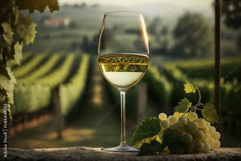 Wine and grapes Generative AI