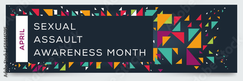 Sexual Assault Awareness Month, held on April.