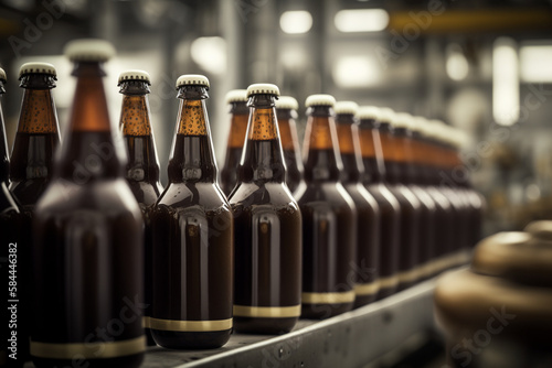 Bottles of beer Generative AI