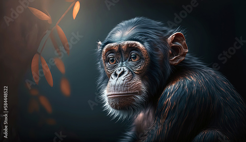 portrait of Chimpanzee