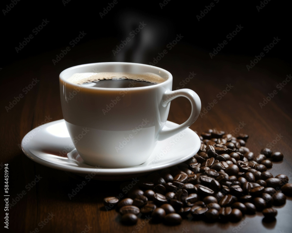 Fototapeta premium Unbelievable but true the hidden healing effect of caffeine on diabetes prevention. . AI generation.
