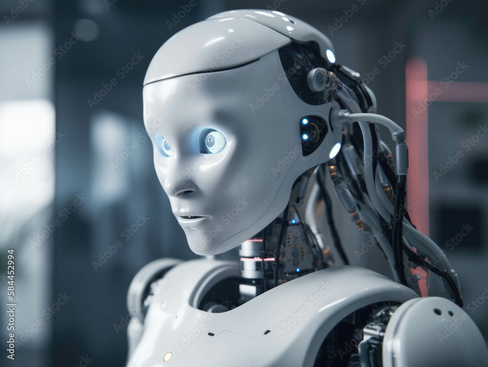 A robotic voicecontrolled OS offering medical advice to patients with AI being the underlying technology used. . AI generation. A robotic voicecontrolled OS offering medical advice to patients with AI being the underlying technology used. . AI generation.