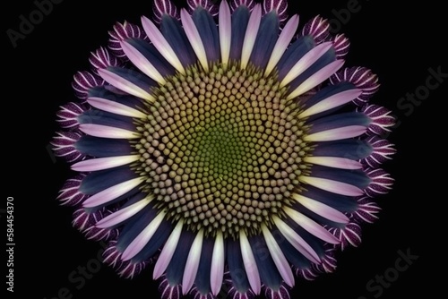Purple flower. Generative AI