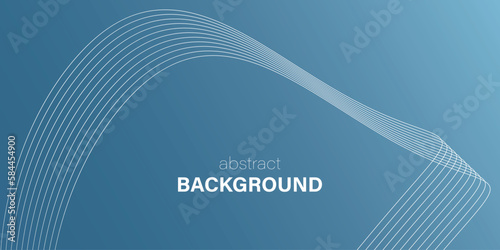 Abstract Background with Contour Lines Wave. Abstract Contour Shape. Linear Spectrum. Blue monochrome gradient background. Back template. Vector illustration.