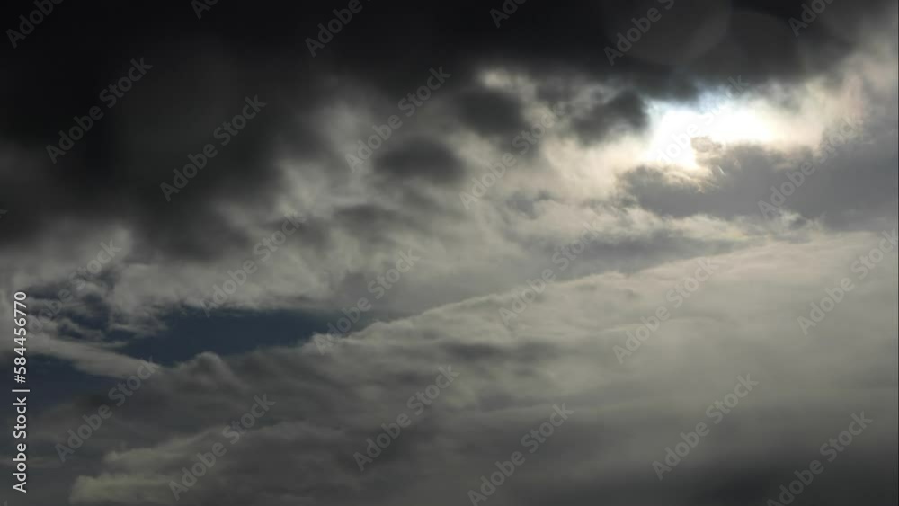 Cloud and rain changing to sunny weather time lapse. Changeable sky. Cloud and rain changing to sunny weather time lapse. Changeable sky.