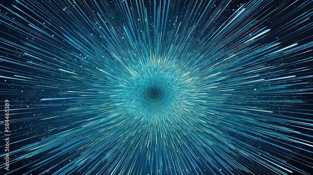 Obraz premium Space Warp Background, Generative AI