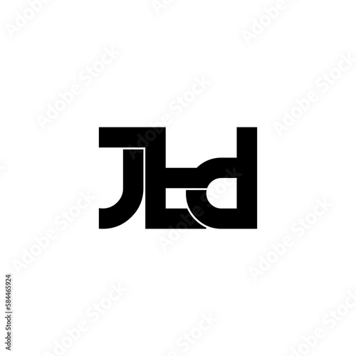 jtd typography letter monogram logo design