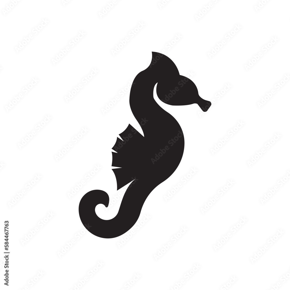 Seahorse logo icon, vector illustration template design Seahorse logo icon, vector illustration template design