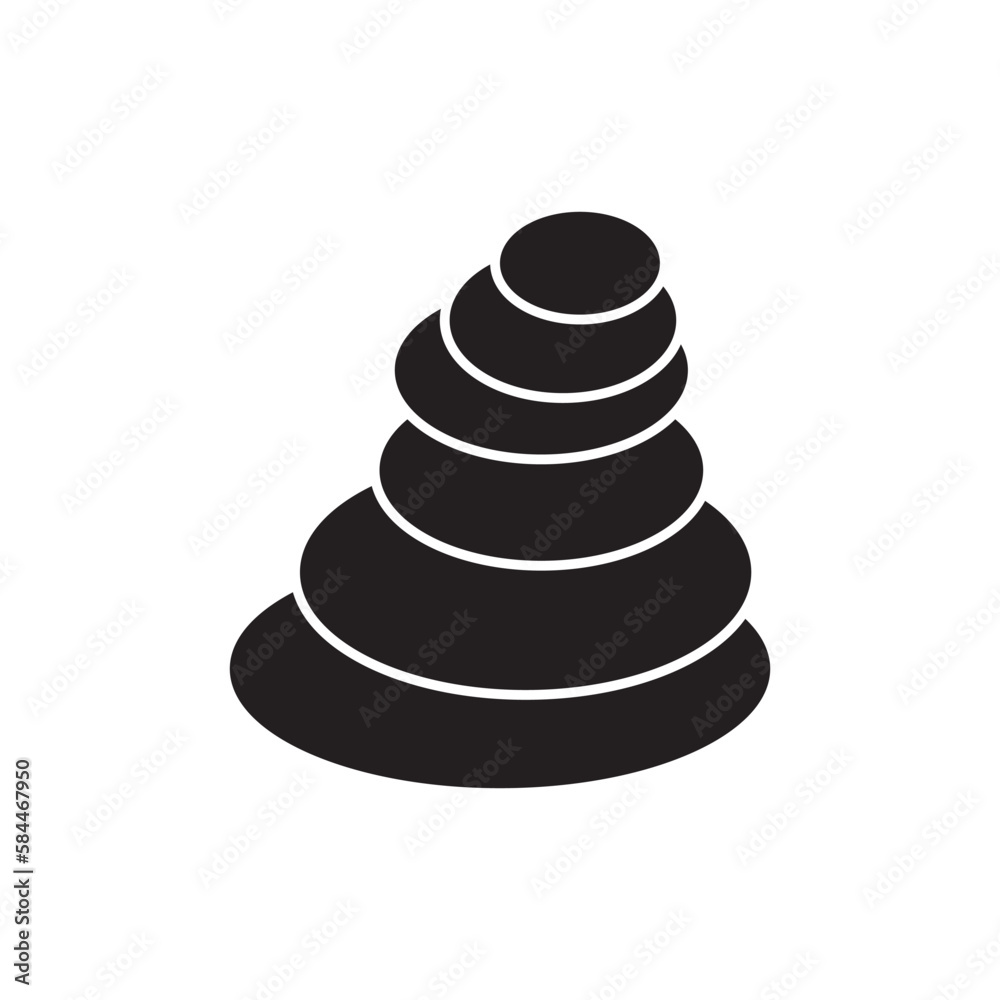 Sea shell logo icon, vector illustration template design Sea shell logo icon, vector illustration template design