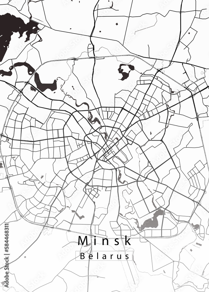 Minsk Belarus City Map