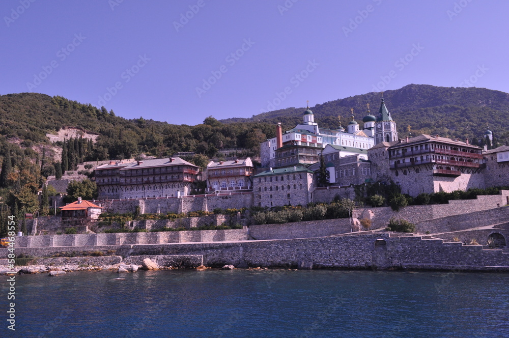 The Monastery of Agiou Panteleimonos is a monastery built on Mount Athos
