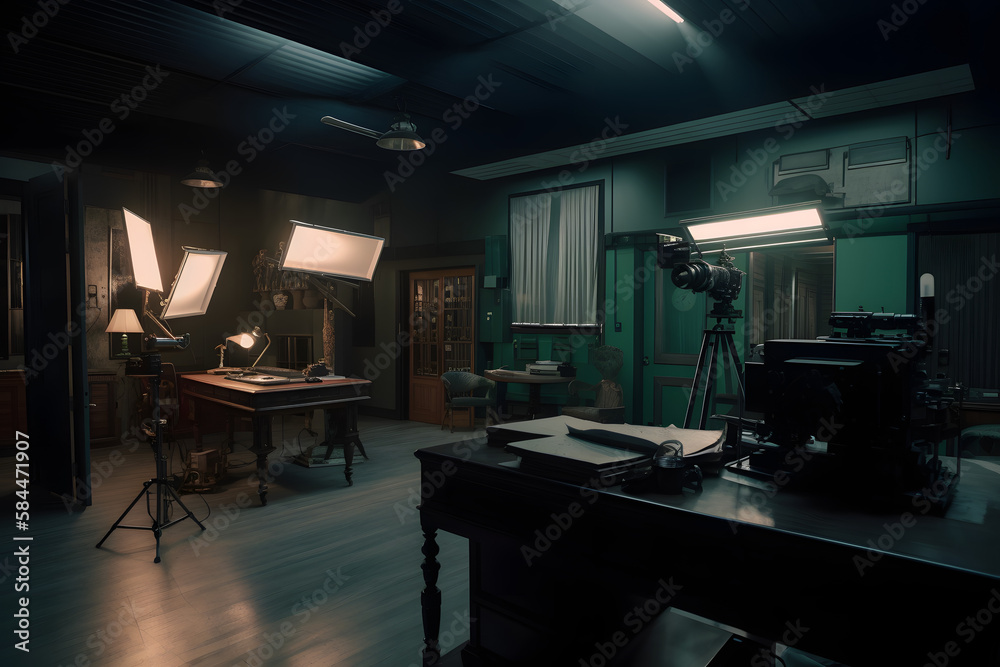 Film studio. Generative AI