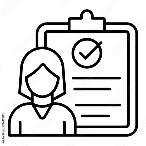 Immigration Check Outline Icon