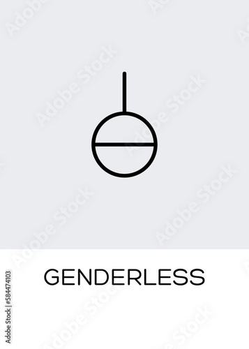 genderless gender orientation symbol sexual icon