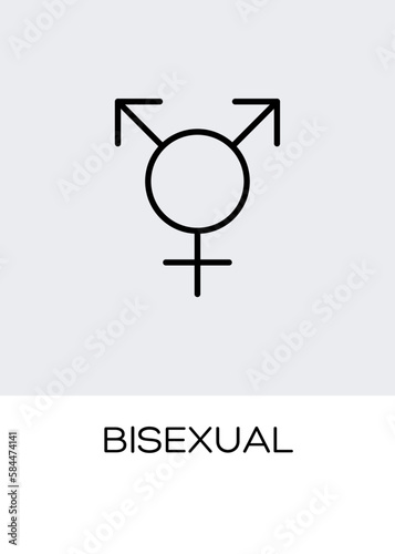 bisexual gender orientation symbol sexual icon