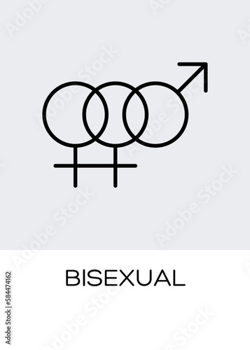 bisexual gender orientation symbol sexual icon