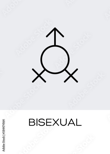 bisexual gender orientation symbol sexual icon