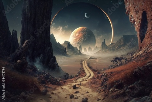 Spectacular Paths to Outer Terrains: The Unknown Source of Spacecrafts Generative AI
