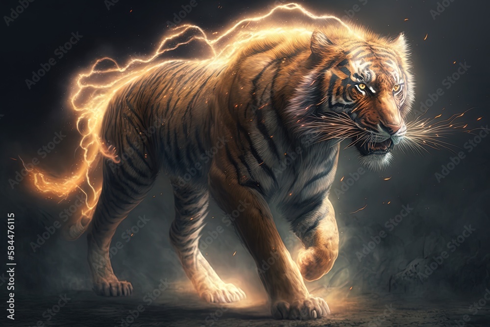 The Majestic Fury of an Ethereal Tiger Generative AI The Majestic Fury of an Ethereal Tiger Generative AI