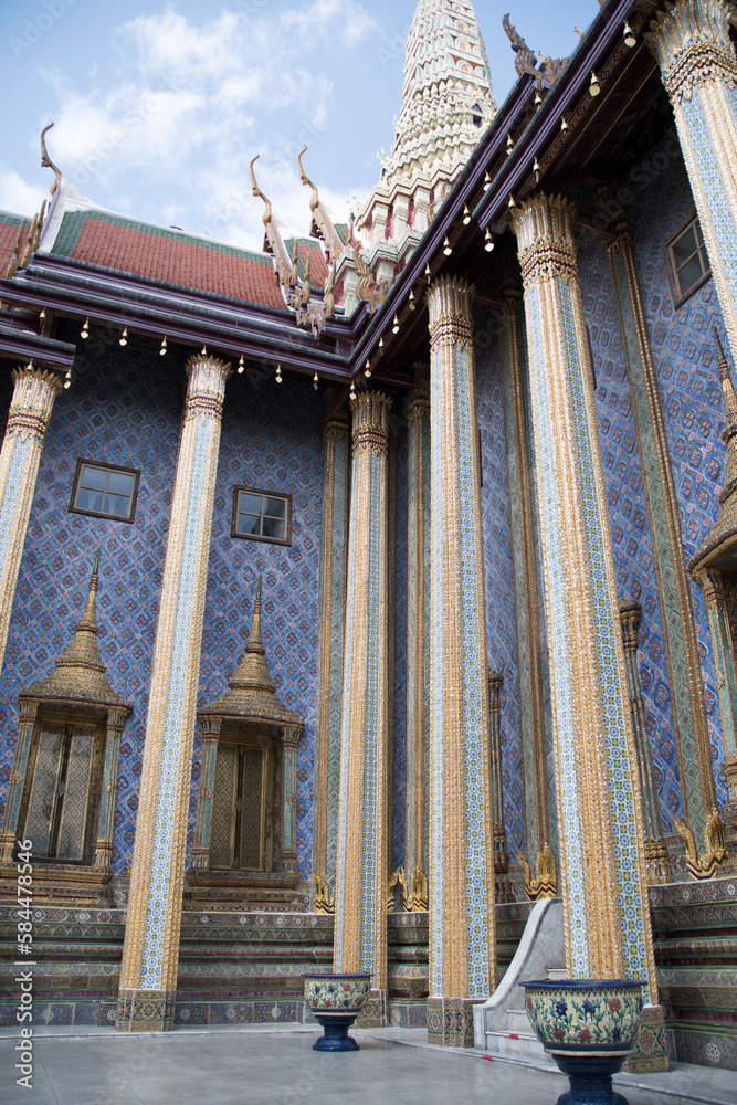 Wat Phra Kaew or the Temple of the Emerald Buddha inside Grand Palace, Bangkok Wat Phra Kaew or the Temple of the Emerald Buddha inside Grand Palace, Bangkok