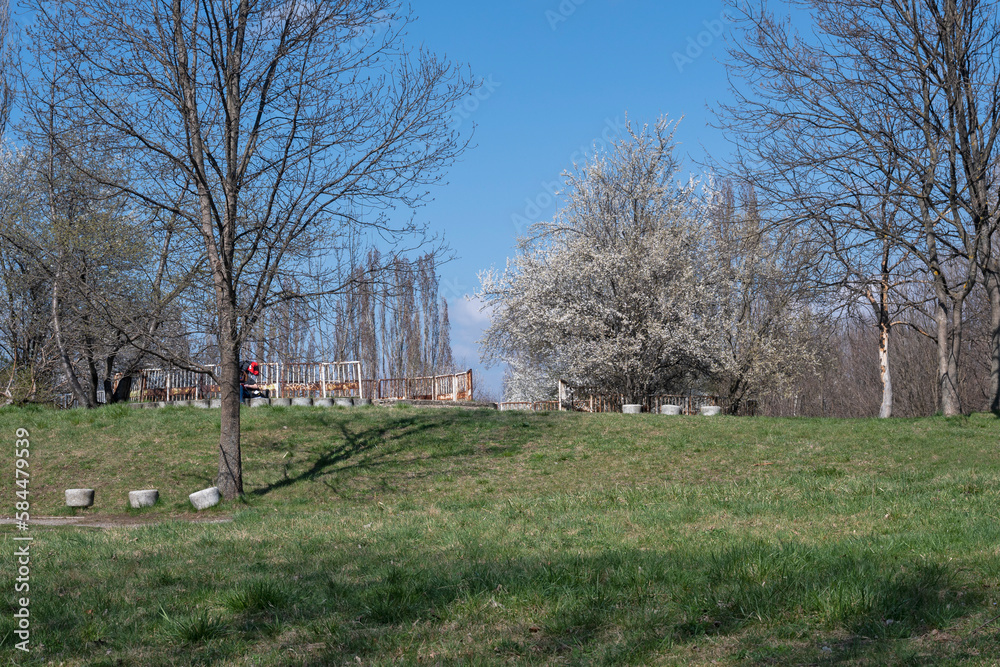 Spring view of South Park in city of Sofia, Bulgaria Spring view of South Park in city of Sofia, Bulgaria