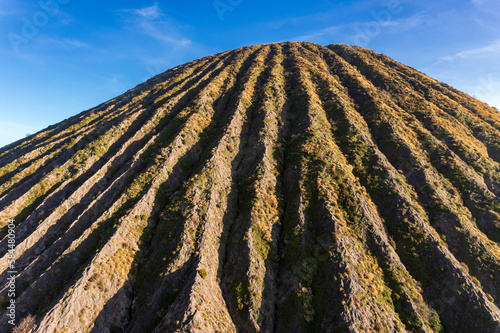 Bird eye view ofLandscape texture in Mount Bromo, east Java photo