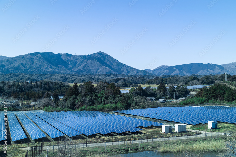 Obraz premium SDGsイメージ 太陽光発電