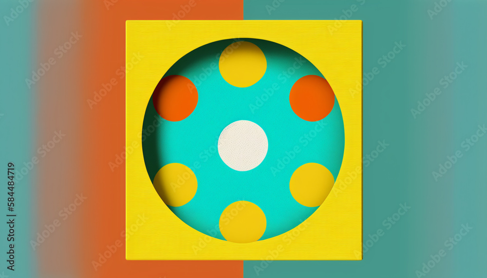 abstract background with circles generative ai abstract background with circles generative ai