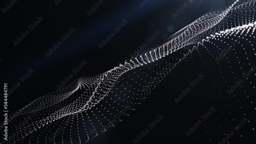 Futuristic motion background with form wave