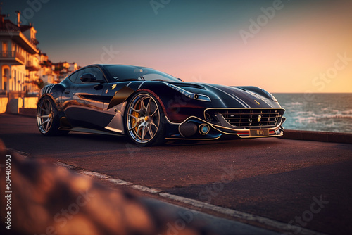 car on the road at sunset
Ferrari in Italy
created using Al tools