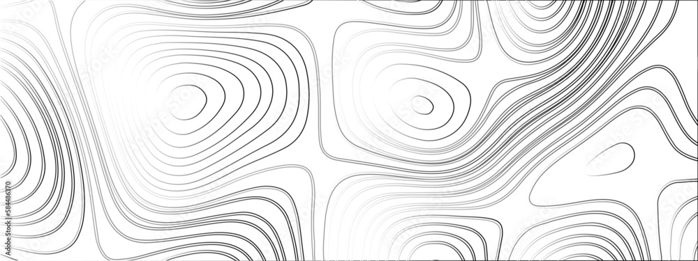 Topographic map. Abstract white topography vector background. Line topography map design. 