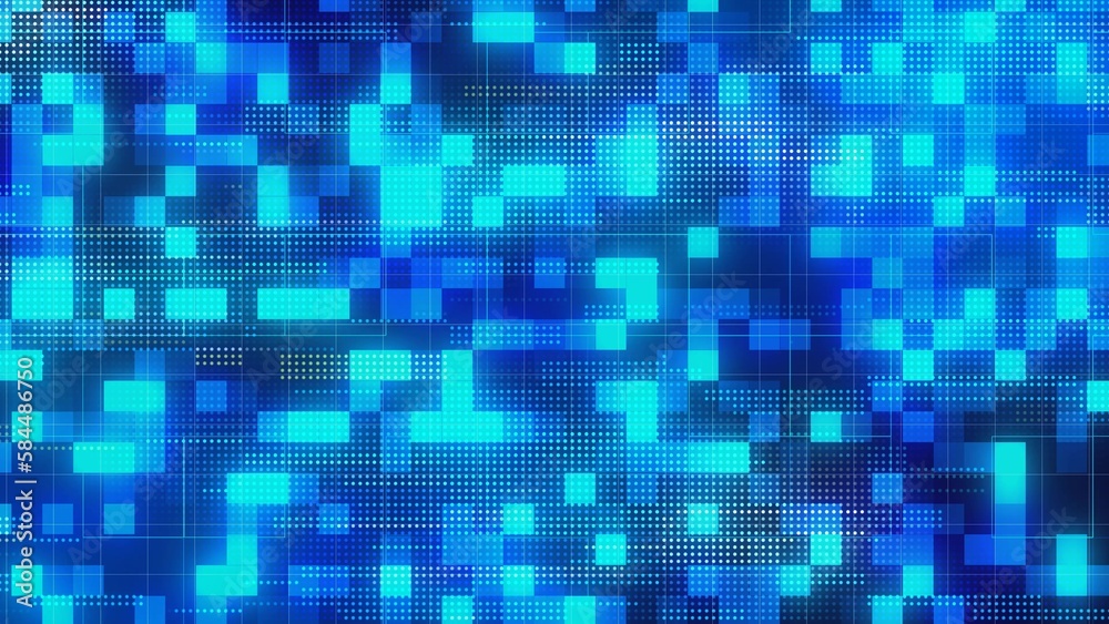 Hi Tech Background, Abstract technology Glowing Square Background
